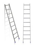 Стремянки Лестница NIKA Л9,приставная стальная, 9 ступ,из профильн трубы